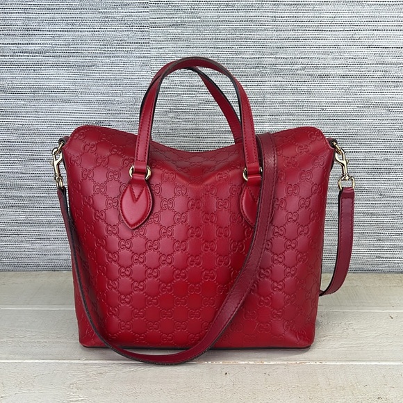 Gucci Handbags - Gucci Guccissima Leather Linea A Fold Over Tote